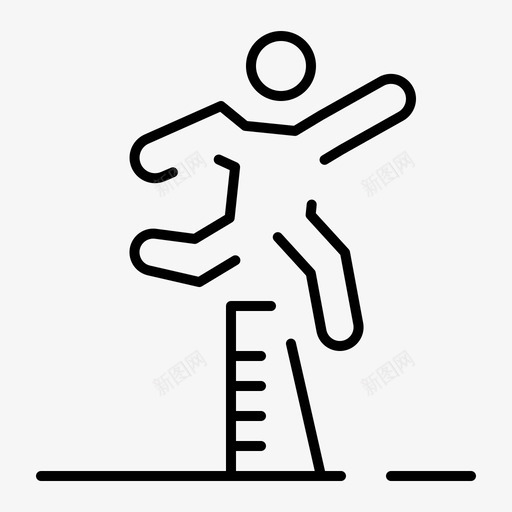 运动员跳跃跑步图标svg_新图网 https://ixintu.com 中庭 常规 虚线 赛跑 跑步 跳跃 运动 运动中 运动员 运动训练 障碍