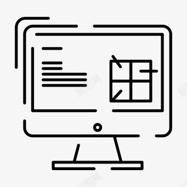 计算机建筑图标图标