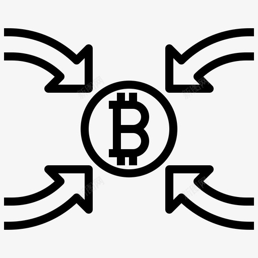 集中式加密货币95线性图标svg_新图网 https://ixintu.com 加密 线性 货币 集中式
