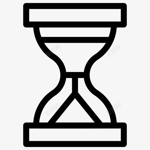 沙漏古代时钟沙漏计时器图标svg_新图网 https://ixintu.com 产品 发布 古代 图标 复古 展示 时钟 模块 沙漏 线图 计时器