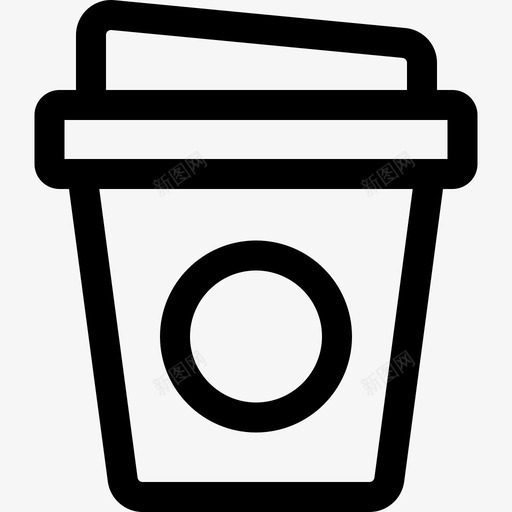 咖啡杯早上常规25直系图标svg_新图网 https://ixintu.com 咖啡杯 常规 早上 直系