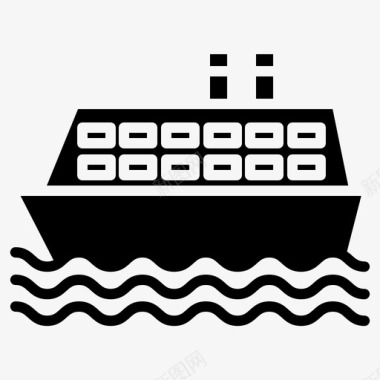 船舶运输车辆图标图标