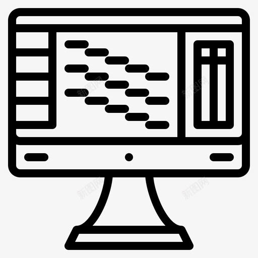 音乐显示音频主控图标svg_新图网 https://ixintu.com 主控 工作室 显示 显示器 音乐 音频