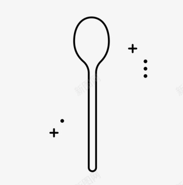 勺子炊具厨房图标图标