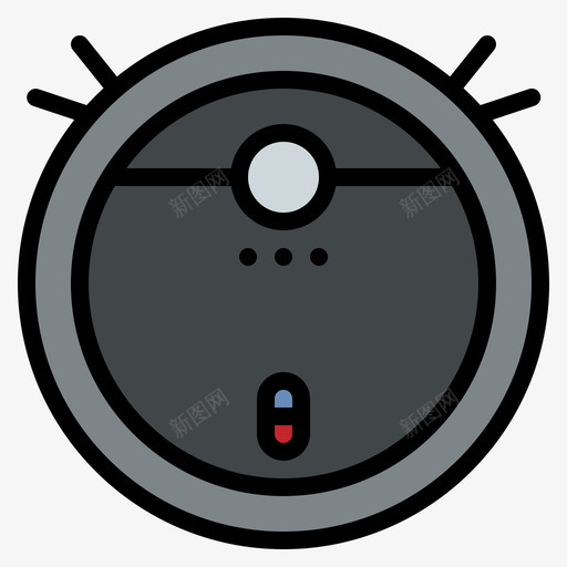 机器人吸尘器家用电器21线性颜色图标svg_新图网 https://ixintu.com 吸尘器 家用电器 机器人 线性 颜色