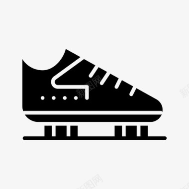 靴子夹板溜冰鞋图标图标