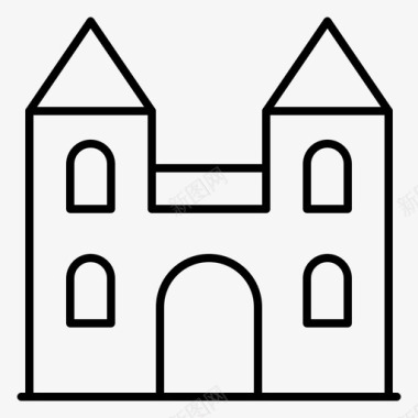 大城堡大教堂图标图标