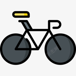 自行车赛道赛道自行车自行车比赛12线型颜色图标高清图片