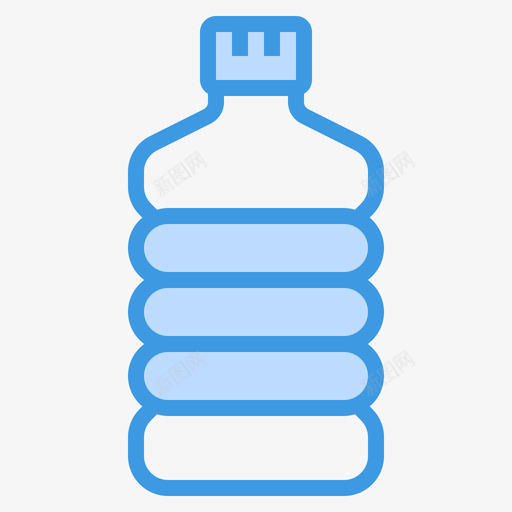 水瓶瓶子和容器5蓝色图标svg_新图网 https://ixintu.com 容器 水瓶 瓶子 蓝色