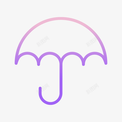 雨伞保险55轮廓坡度图标svg_新图网 https://ixintu.com 保险 坡度 轮廓 雨伞
