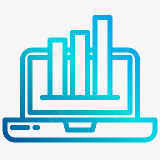 分析seo在线营销9线性梯度图标svg_新图网 https://ixintu.com 分析 在线 梯度 线性 营销