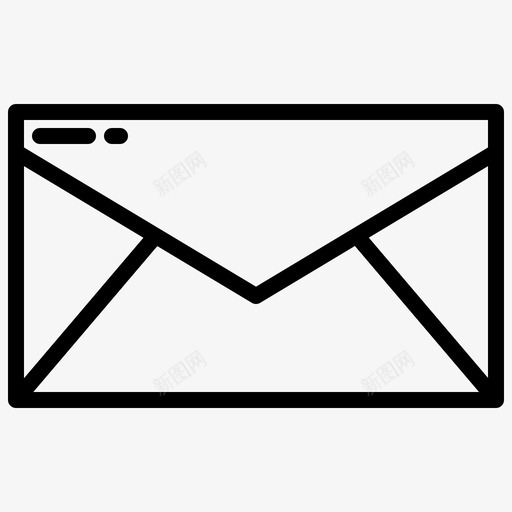 邮件105接口线性图标svg_新图网 https://ixintu.com 接口 线性 邮件