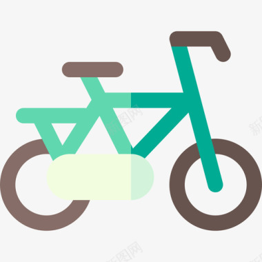 自行车地球母亲节15平铺图标图标