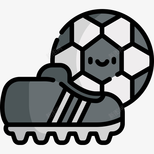 足球运动158线性颜色图标svg_新图网 https://ixintu.com 线性 足球 运动 颜色
