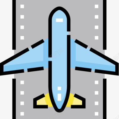 飞机汽车运输5线颜色图标图标