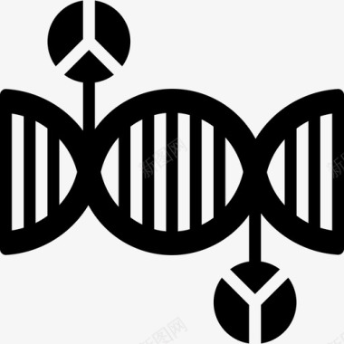 Dna遗传学和生物工程6填充图标图标