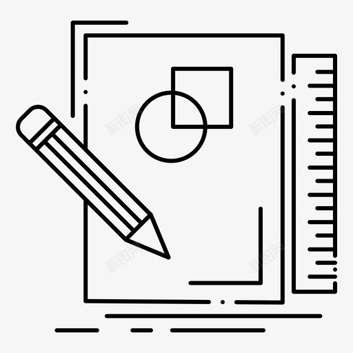 草图绘图图标svg_新图网 https://ixintu.com feb v4 web 几何 界面 绘图 草图 设计 集合