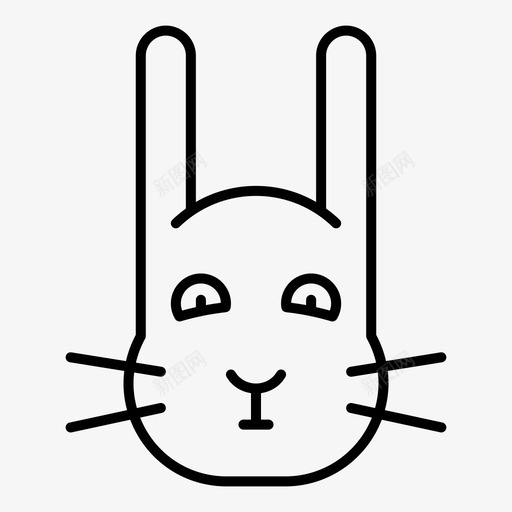 兔子复活节啮齿动物图标svg_新图网 https://ixintu.com 兔子 动物 啮齿 复活节 时间