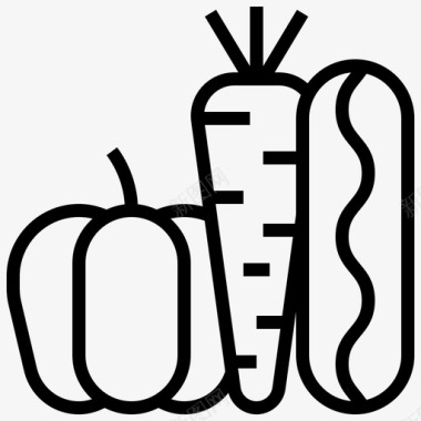 蔬菜食品健康图标图标