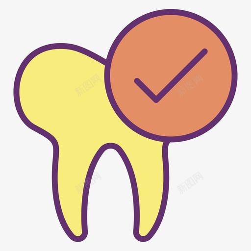 牙齿牙齿40线形颜色图标svg_新图网 https://ixintu.com 牙齿 线形 颜色