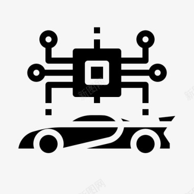 人工智能汽车服务2可靠图标图标