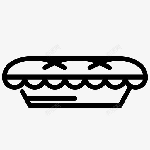 派面包店饼干图标svg_新图网 https://ixintu.com 平底锅 甜食 蛋糕 面包店 食物 饼干