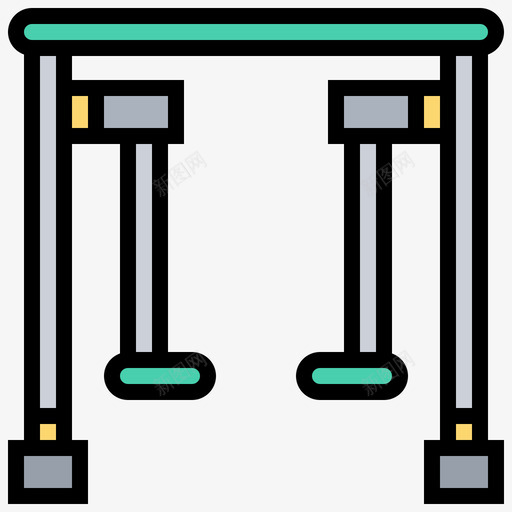 健身器材健身94线性颜色图标svg_新图网 https://ixintu.com 健身 健身器材 线性 颜色