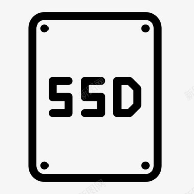 ssd计算机驱动器图标图标