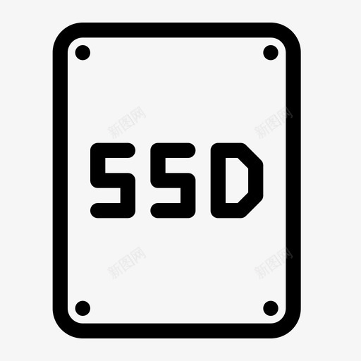 ssd计算机驱动器图标svg_新图网 https://ixintu.com ssd 存储器 硬件 线路 计算机 驱动器