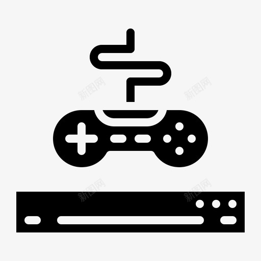 游戏机家用电器19字形图标svg_新图网 https://ixintu.com 字形 家用电器 游戏机
