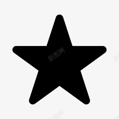 星星徽章最爱图标图标