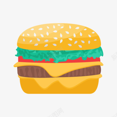 汉堡快餐72无糖图标图标