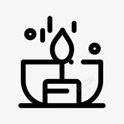 浅色系列蜡烛深色浅色图标高清图片