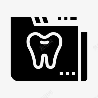 牙科记录牙科44号可靠图标图标