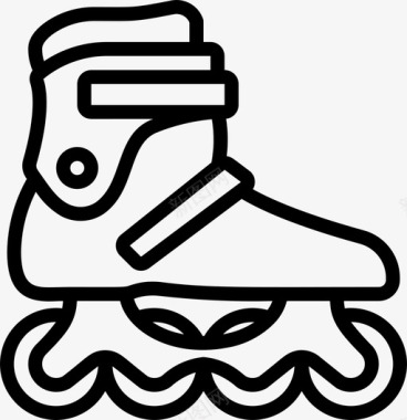 溜冰鞋爱好11直线型图标图标