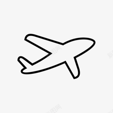 飞机物流配送运输图标图标