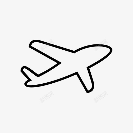 飞机物流配送运输图标svg_新图网 https://ixintu.com 旅行 物流配送 运输 飞机