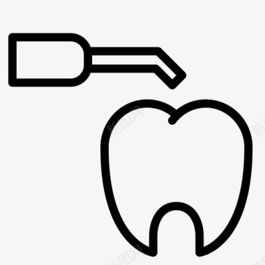 牙齿清洁剂护理牙齿图标图标