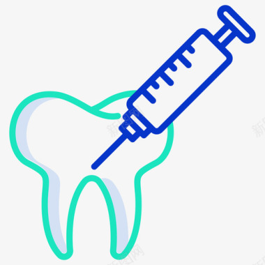 麻醉牙科39轮廓颜色图标图标