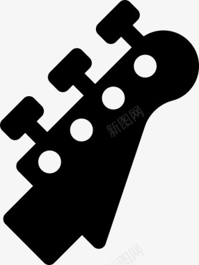电吉他乐器多媒体音频文件图标图标