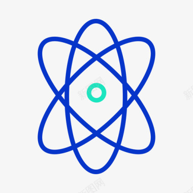核能能源52轮廓颜色图标图标