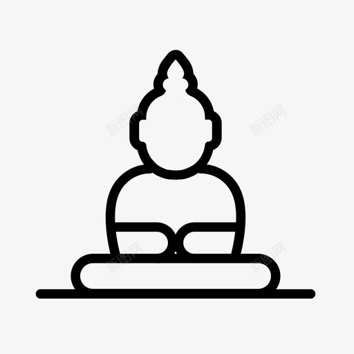 泰国曼谷佛寺位置地标性图标svg_新图网 https://ixintu.com 位置 佛寺 图标 曼谷 标性 泰国 置地