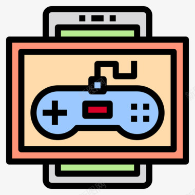 游戏移动接口8线颜色图标图标