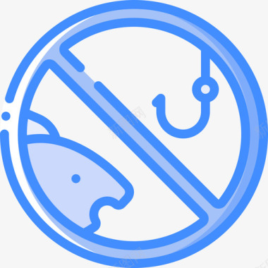 不钓鱼钓鱼37蓝色图标图标