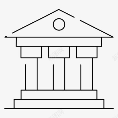 银行机构爱尔兰图标图标