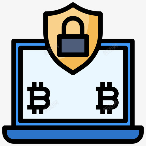 安全区块链和金融科技线性颜色图标svg_新图网 https://ixintu.com 区块 安全 安全区 科技 线性 金融 颜色