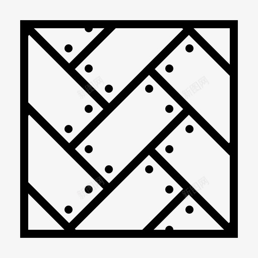 拼花地板建筑地板图标svg_新图网 https://ixintu.com 图案 地板 建筑 拼花 线条