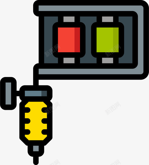 纹身纹身14线条颜色图标svg_新图网 https://ixintu.com 纹身 线条 颜色