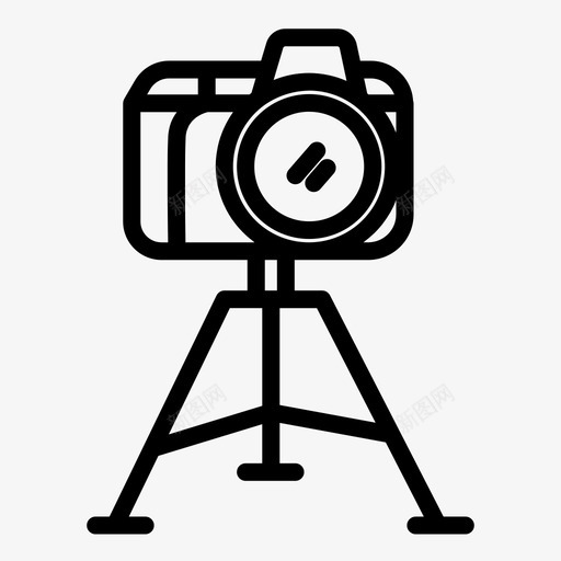 摄像机带三脚架拍摄视频录像机和视频平台图标svg_新图网 https://ixintu.com 三脚架 平台 录像机 拍摄 摄像机 视频