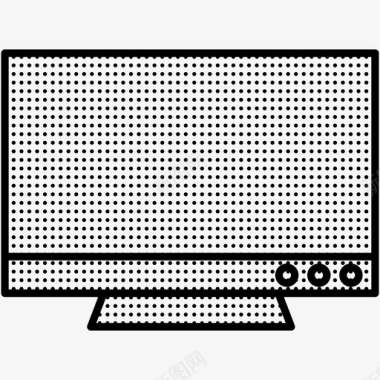电视平板电视家用电器星罗棋布图标图标